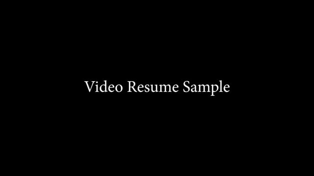 Video Resume